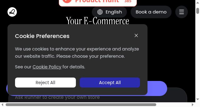 Screenshot of runnerai.com