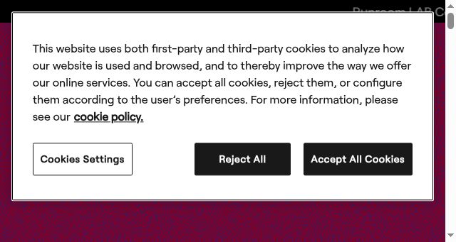 Screenshot of runroom.com