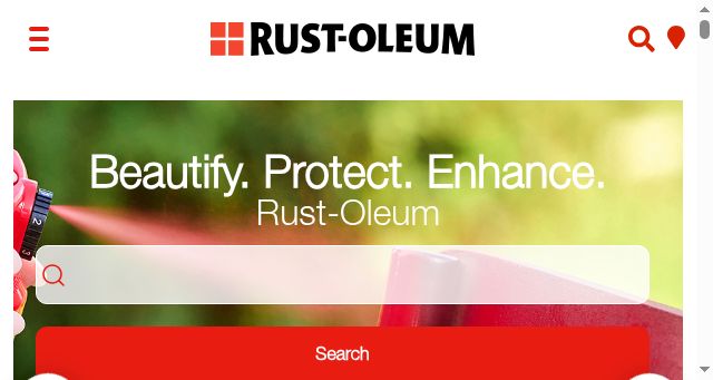 Screenshot of rustoleum.com