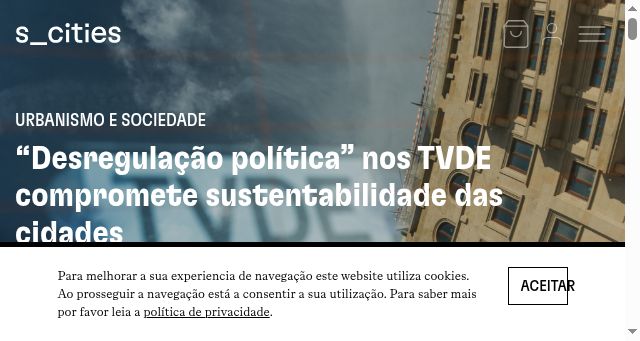 Screenshot of s-cities.pt