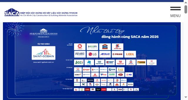 Screenshot of saca.com.vn