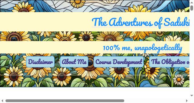 Screenshot of sadukie.com