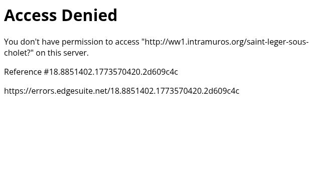 Screenshot of saintlegersouscholet.fr