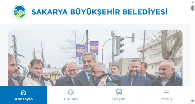 Screenshot of sakarya.bel.tr