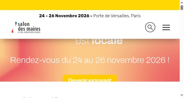 Screenshot of salondesmaires.com