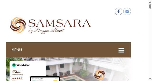 Screenshot of samsarainn.com