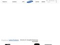 Screenshot of samsung.com