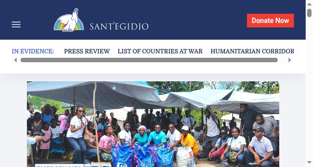 Screenshot of santegidio.org