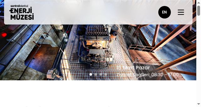 Screenshot of santralistanbul.org