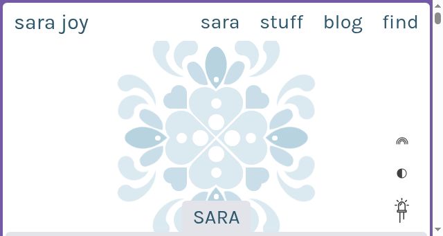 Screenshot of sarajoy.dev