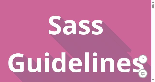 Screenshot of sass-guidelin.es