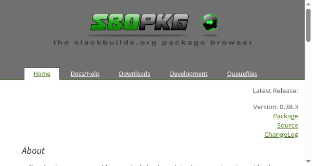 Screenshot of sbopkg.org
