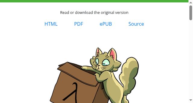 Screenshot of scalawithcats.com
