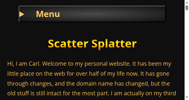 Screenshot of scattersplatter.net
