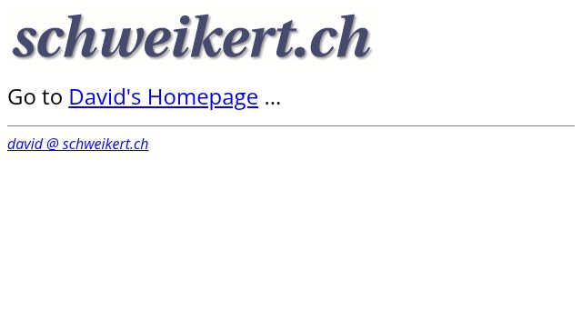 Screenshot of schweikert.ch