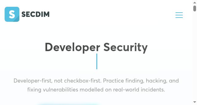 Screenshot of secdim.com