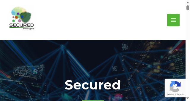 Screenshot of secured-project.eu
