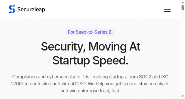 Screenshot of secureleap.tech