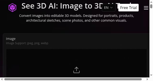 Screenshot of see3d.art