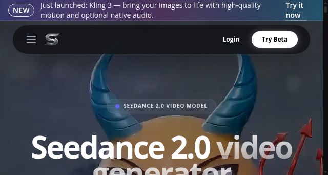 Screenshot of seeddance.app