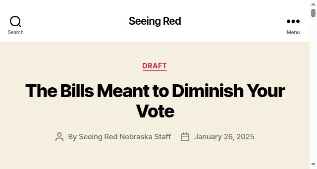 Screenshot of seeingrednebraska.com
