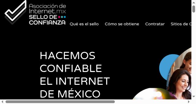 Screenshot of sellosdeconfianza.org.mx