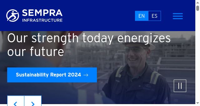 Screenshot of semprainfrastructure.com