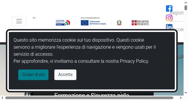 Screenshot of senfors.it