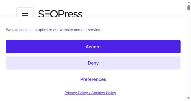 Screenshot of seopress.org