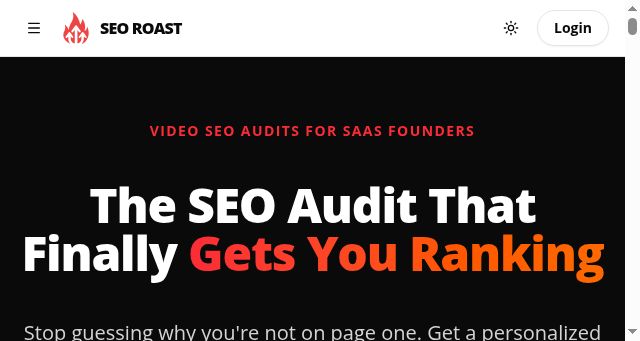 Screenshot of seoroast.com