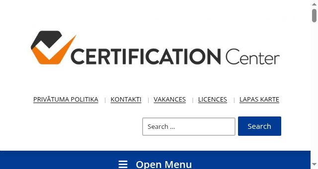 Screenshot of sertificesana.lv