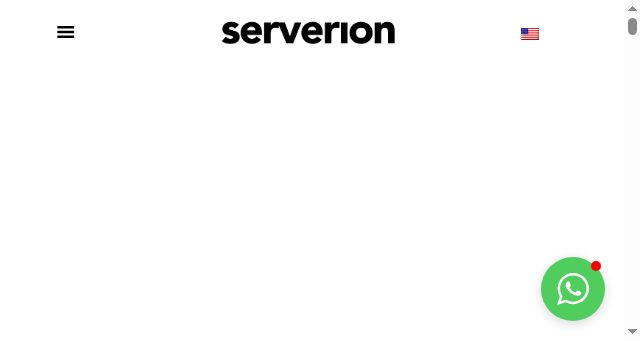 Screenshot of serverion.com