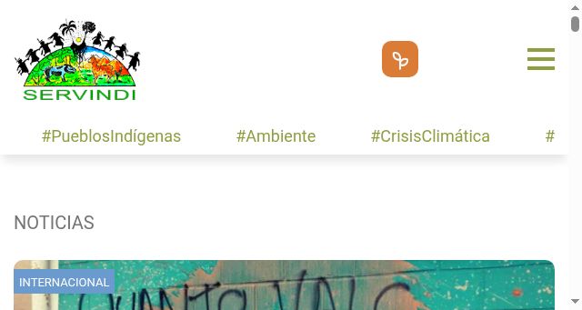 Screenshot of servindi.org