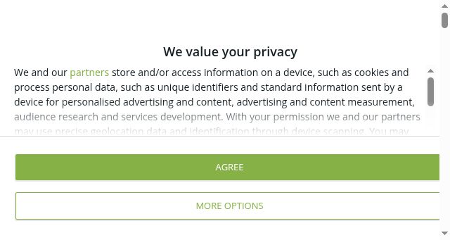 Screenshot of setlist.fm