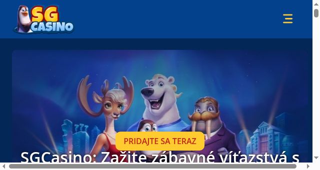 Screenshot of sgcasino.sk