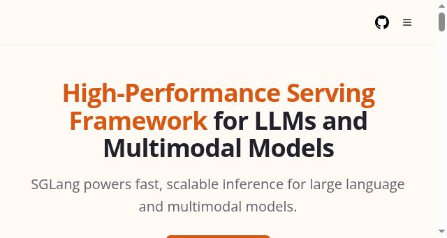 Screenshot of sglang.io