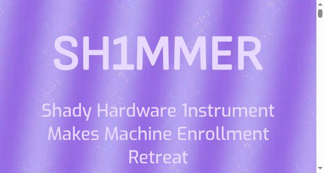 Screenshot of sh1mmer.me
