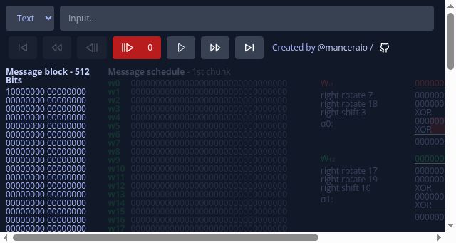 Screenshot of sha256algorithm.com