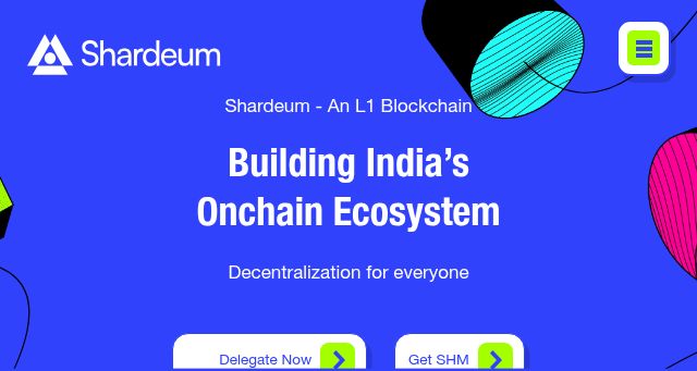 Screenshot of shardeum.org