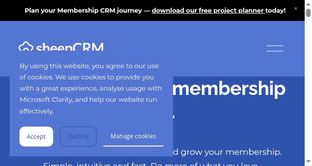 Screenshot of sheepcrm.co.uk