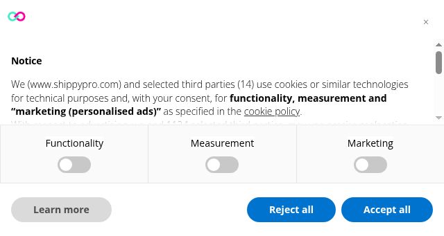 Screenshot of shippypro.com