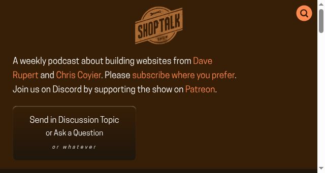 Screenshot of shoptalkshow.com