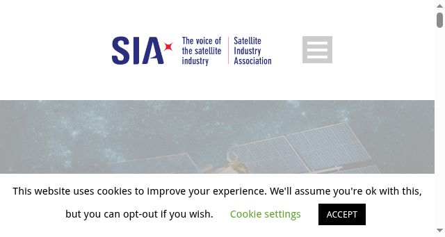 Screenshot of sia.org