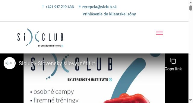Screenshot of siclub.sk