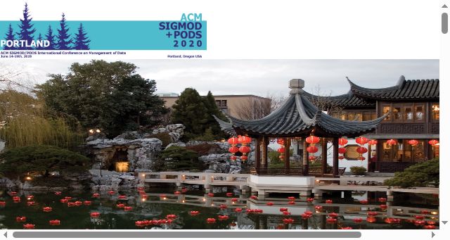 Screenshot of sigmod2020.org