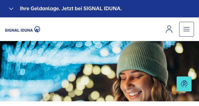 Screenshot of signal-iduna.de