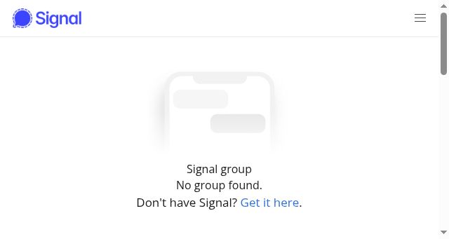 Screenshot of signal.group