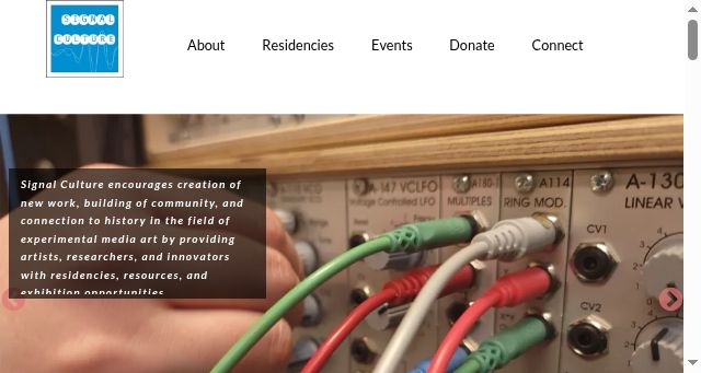 Screenshot of signalculture.org