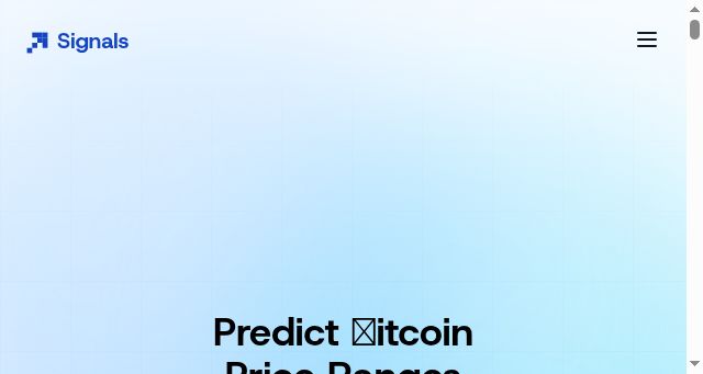 Screenshot of signals.wtf