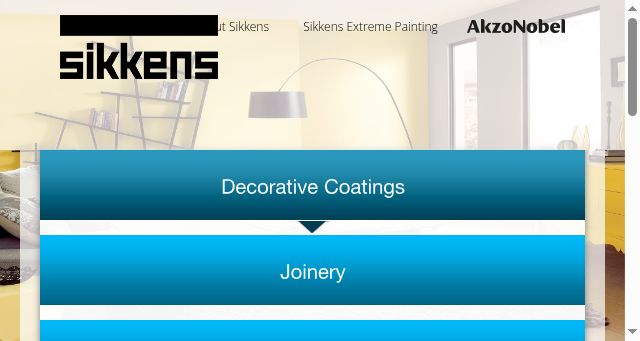 Screenshot of sikkens.com
